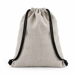hemp drawstring backpack oatmeal