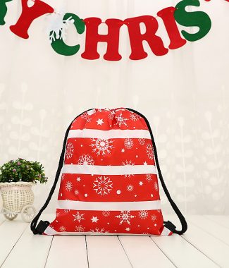 Christmas drawstring gift bags