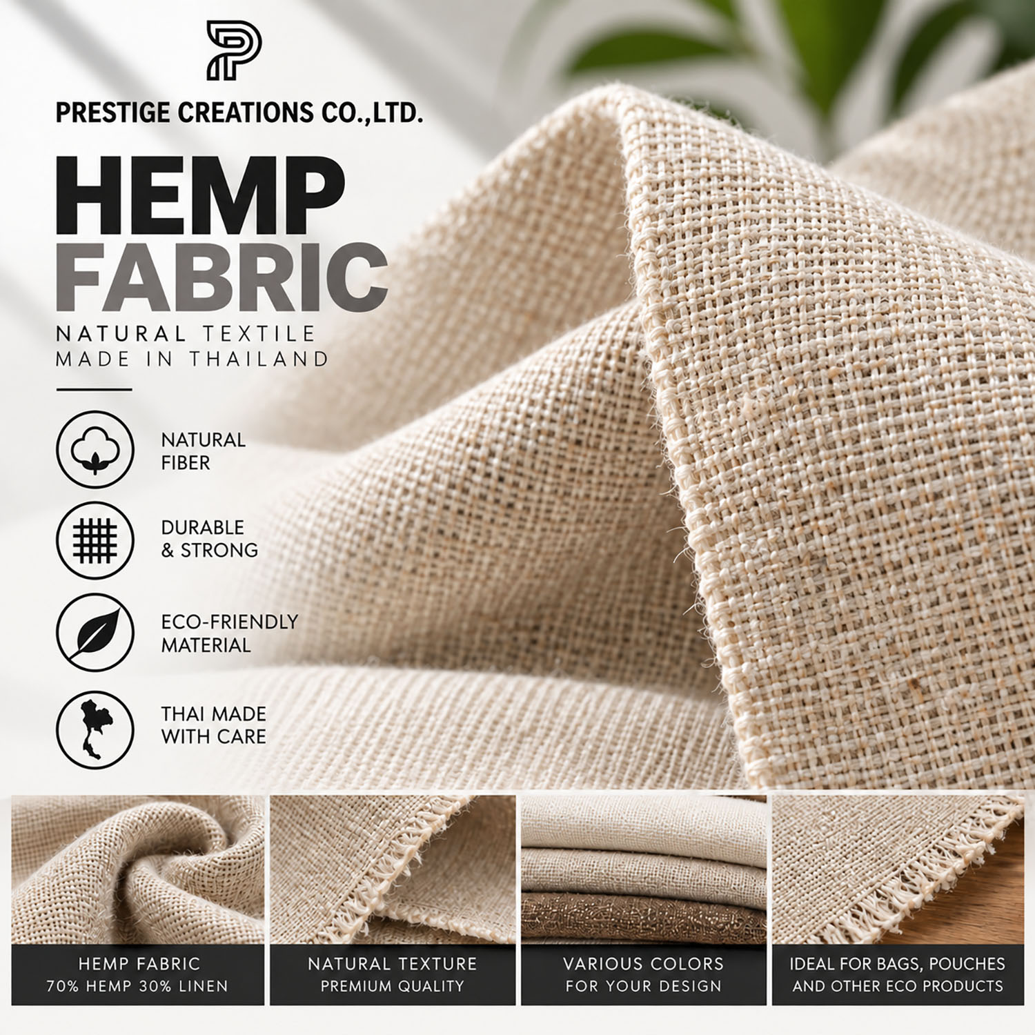 hemp fabric from Thailand