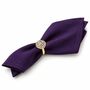 High quality purple color cotton napkin