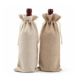 linen wine bottle bag from Chiang Mai, Thailand