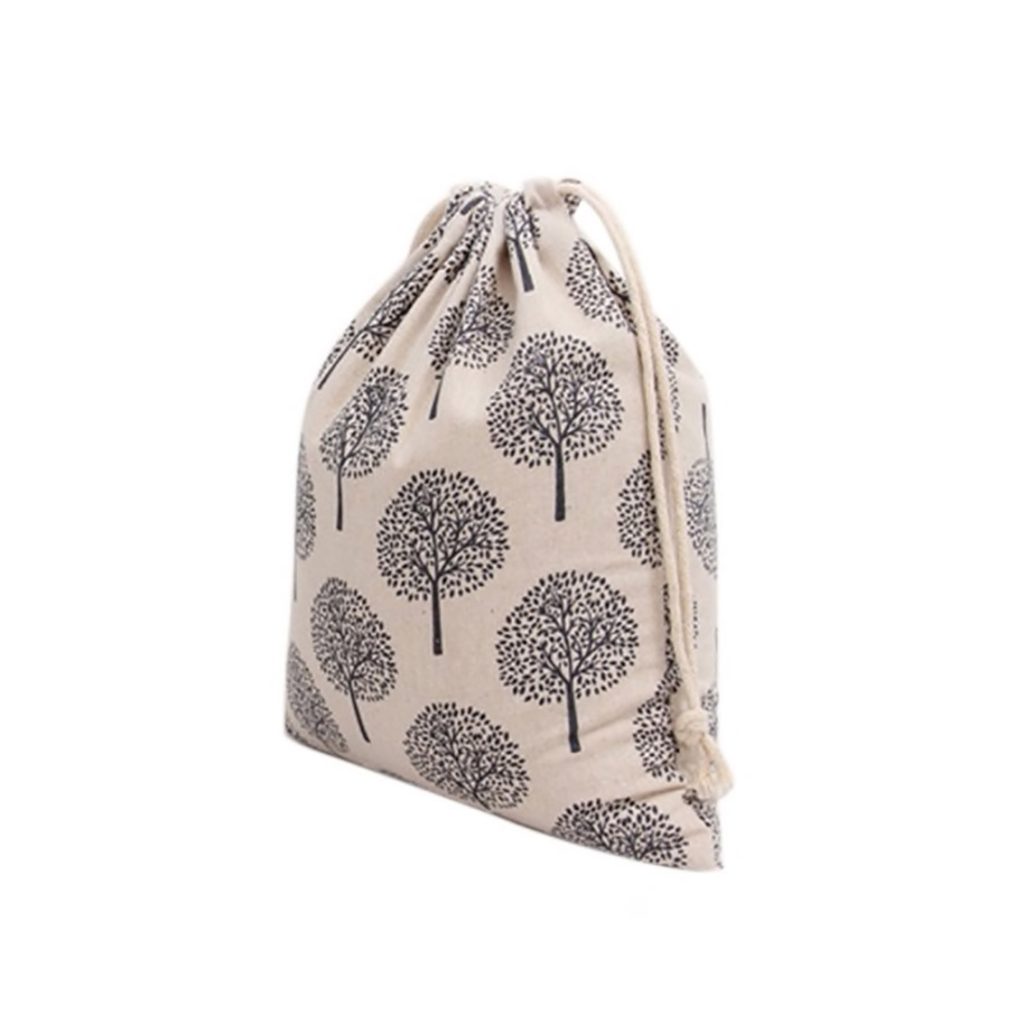 Eco Friendly Printed Linen Drawstring Bag PRESTIGE CREATIONS FACTORY