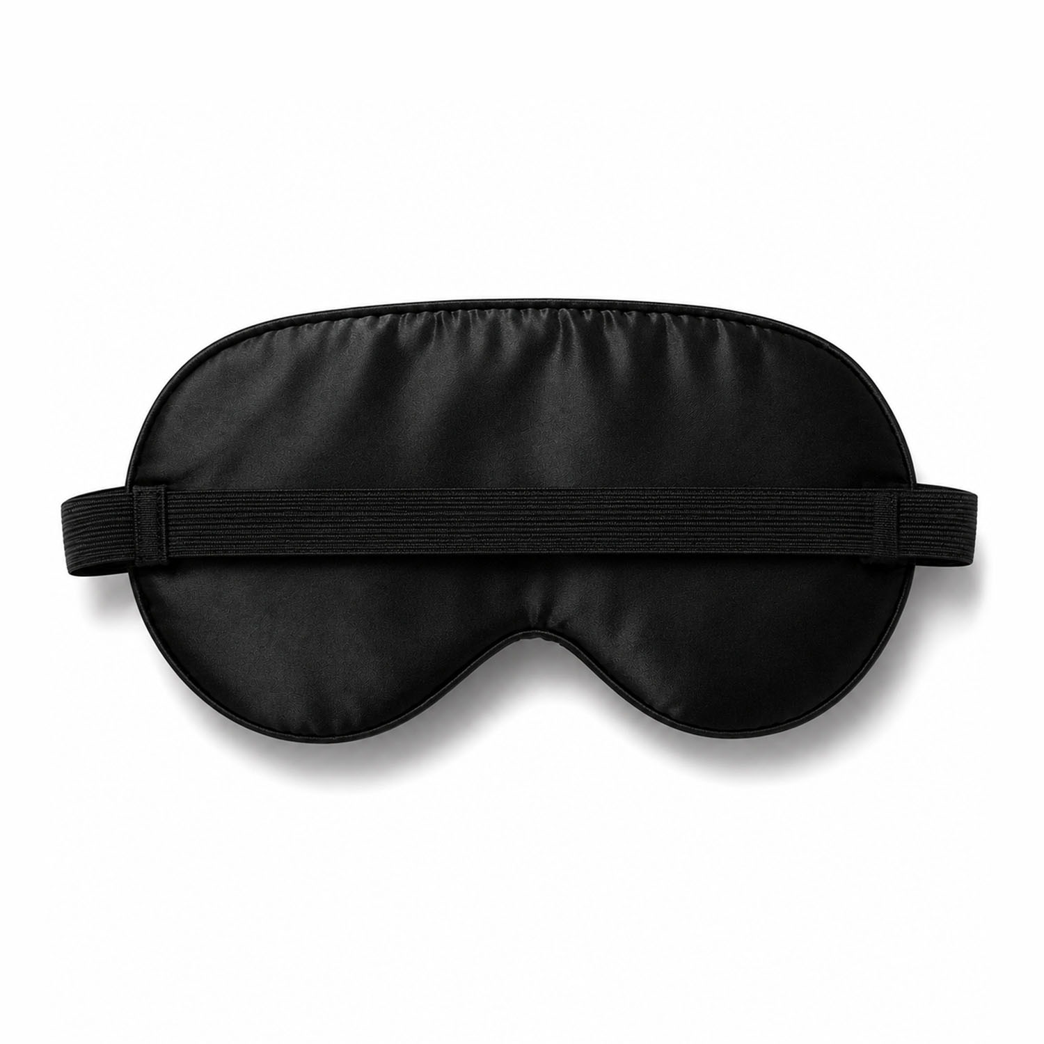Back Elastic Band Of Black Silk Sleeping Mask with Eyelash Print
