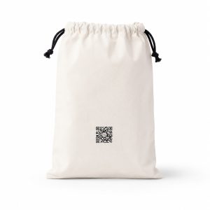 custom printed cotton cloth drawstring bag