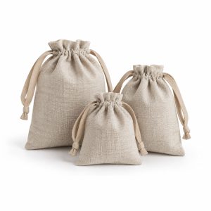 hemp drawstring bags with webbing closure