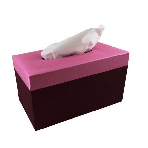Thai silk tissue box wholesale