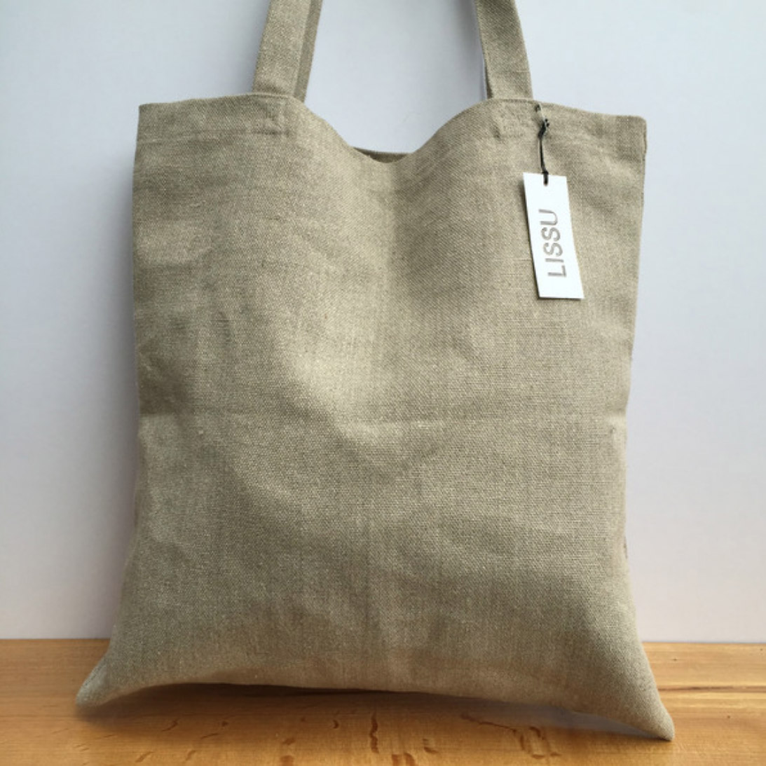 Solid Color Linen Fabric Tote Bag For Shopping Or Freetime - PRESTIGE  CREATIONS FACTORY