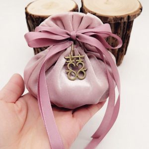 Beautiful velvet jewelry pouch
