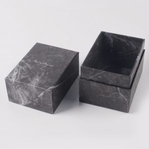 Luxury black marble box