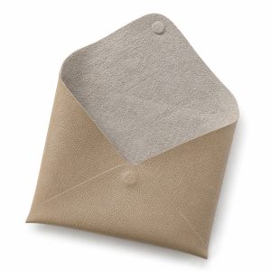 brown vegan leather envelope
