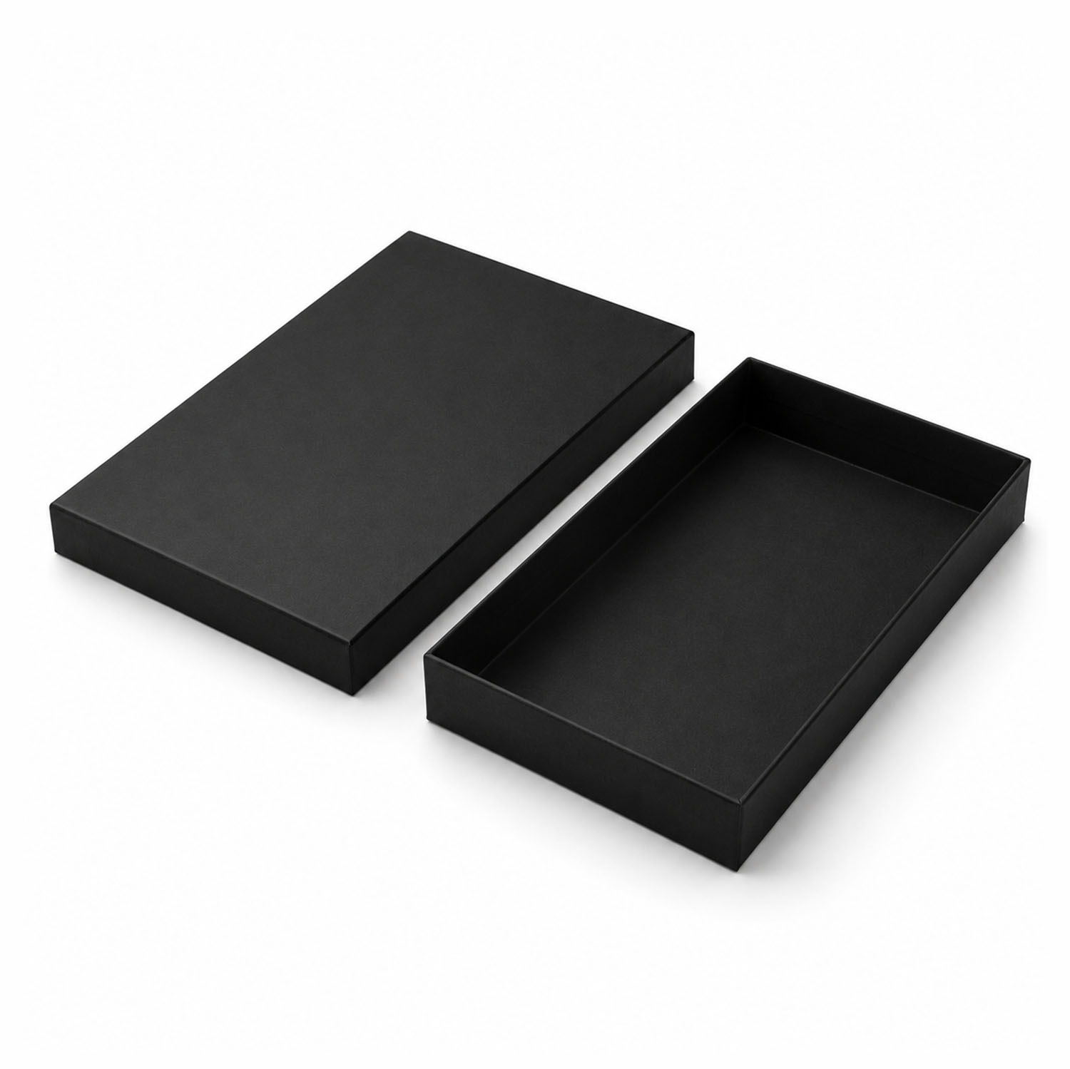 luxury lift lid matte black rigid box