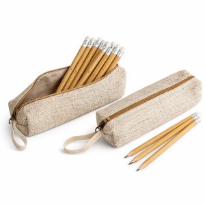 Natural hemp pencil case