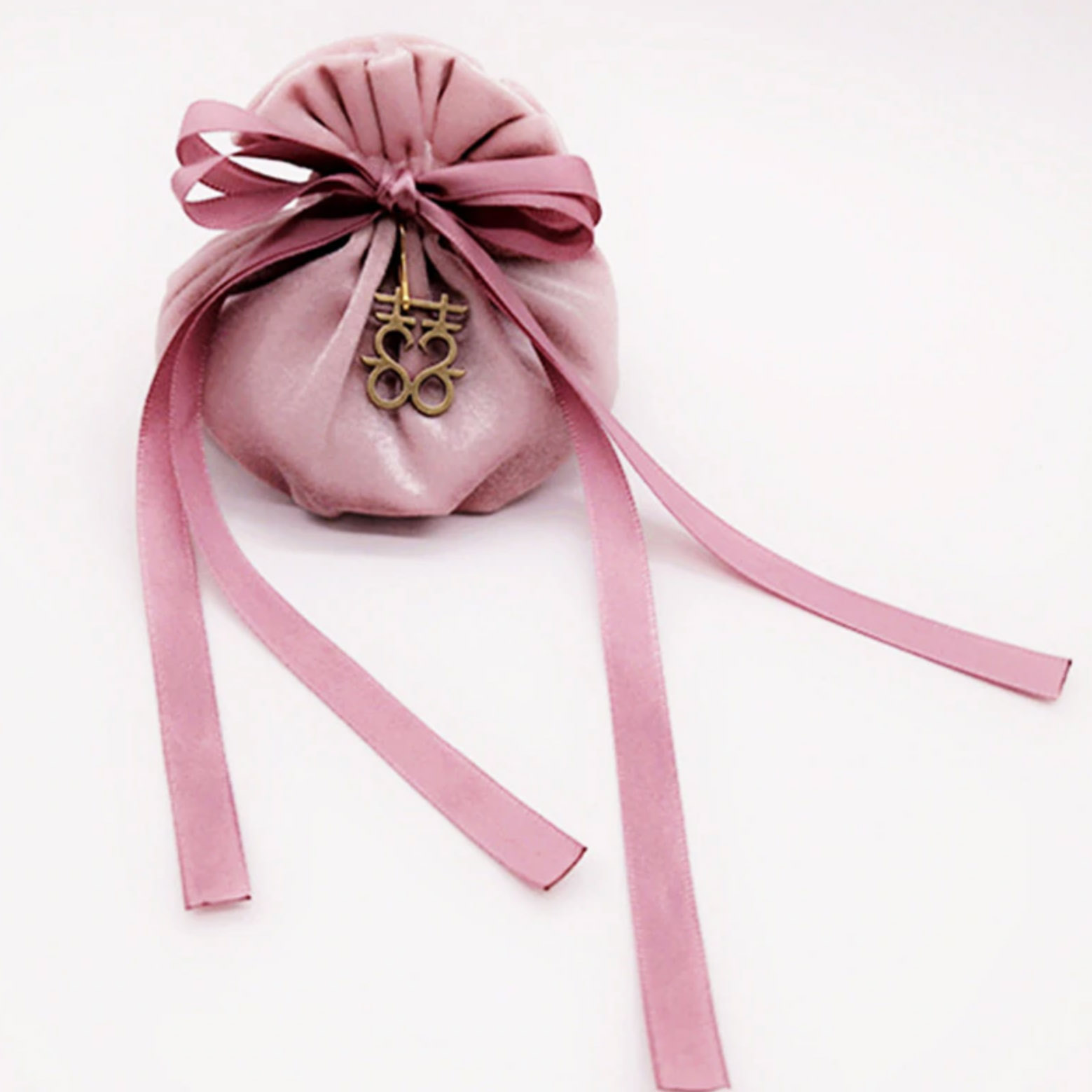 Velvet Pouch Bow tie Satin Ribbon Drawstring Wedding Gift Party Jewelry Bag B07 