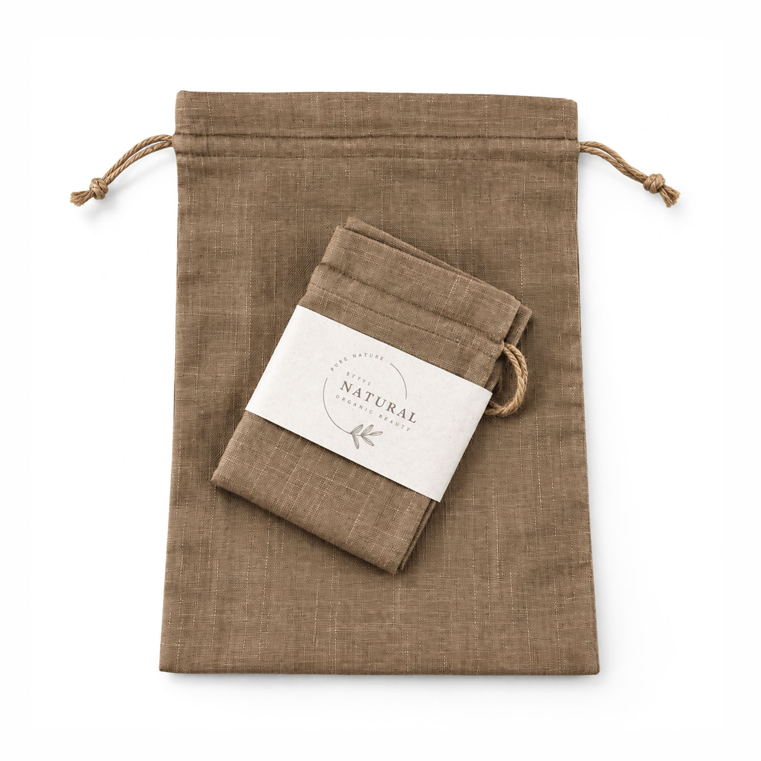 hemp drawstring bag for packaging