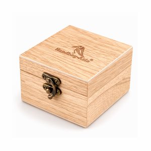 Custom logo engraved pine wood box