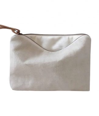 linen cosmetic bag