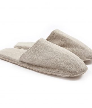 Linen indoor slipper