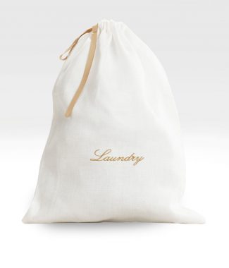 Linen laundry bag