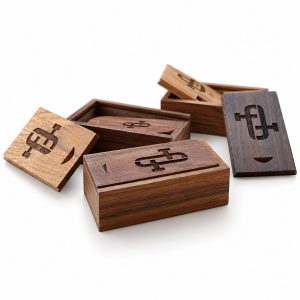 Laser Cut Wooden Box with Custom Engraving