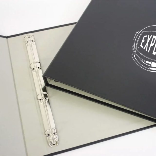 menu holder with ring binder