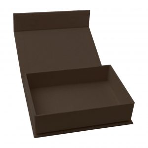 Brown linen photo box