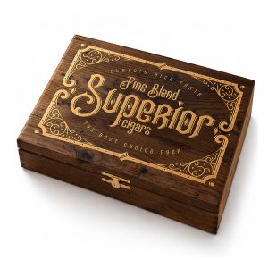 Vintage Wooden Cigar Box From Thailand