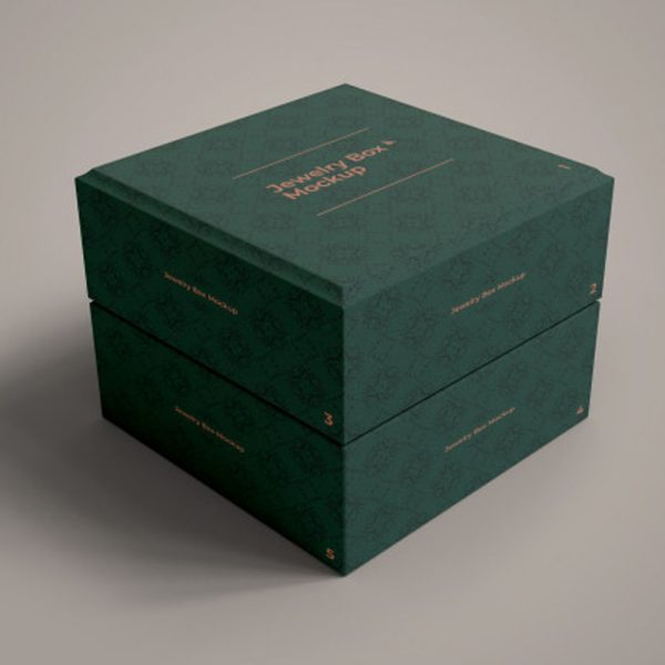 green paper gift box