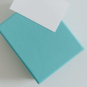 Light blue paper gift box