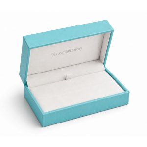 Aqua Blue Lotus Pattern Paper Box – Custom Luxury Packaging from Thailand