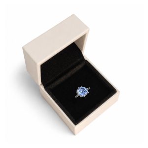 Cream custom size engagement ring box