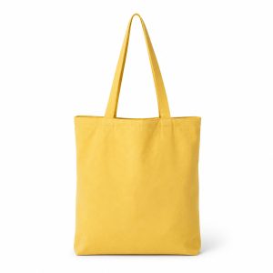 Plain Yellow Cotton Tote Bag | Wholesale from Thailand