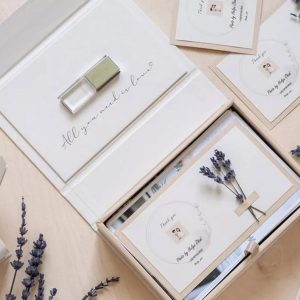 Ivory color wedding box