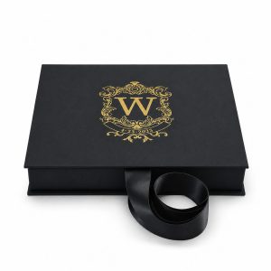 Custom Silk Wedding Box For Acrylic Invitations
