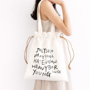 Custom Printed White Cotton Canvas Tote Bag Wholesale