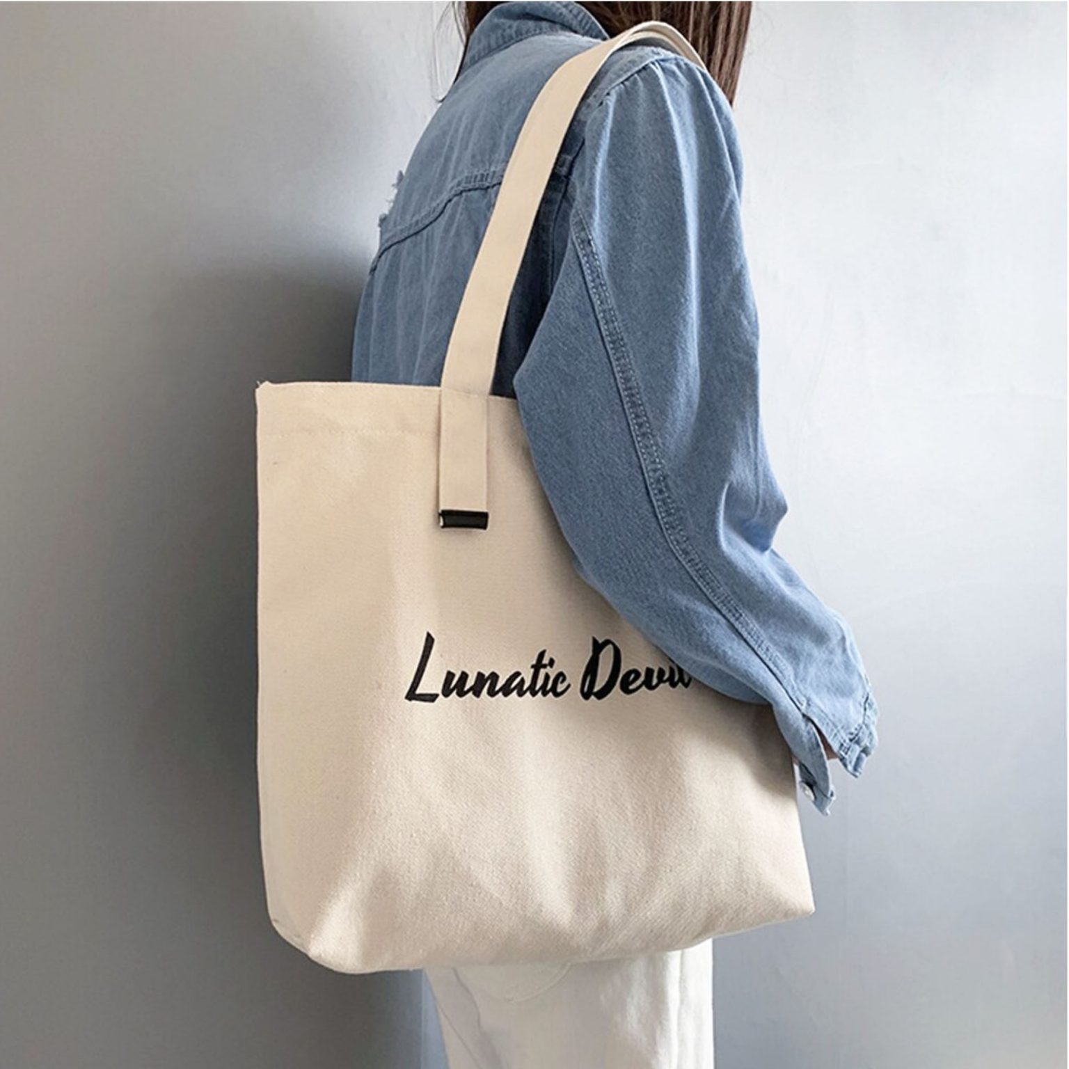 Canvas Bag With Logo Print Sold Wholesale