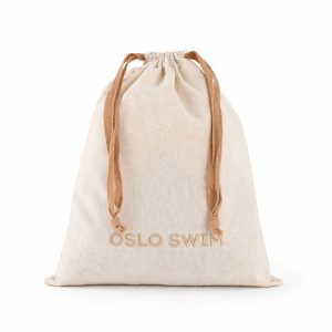 Custom Linen Drawstring Bags for Swimwear Packaging