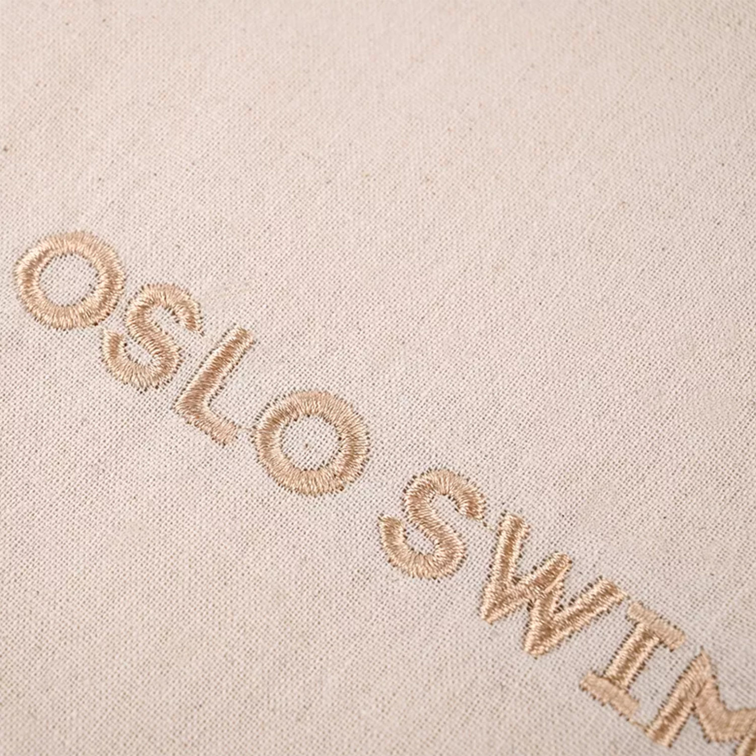 Custom embroidery on linen fabric