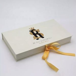 Monogram paper box for wedding and gift