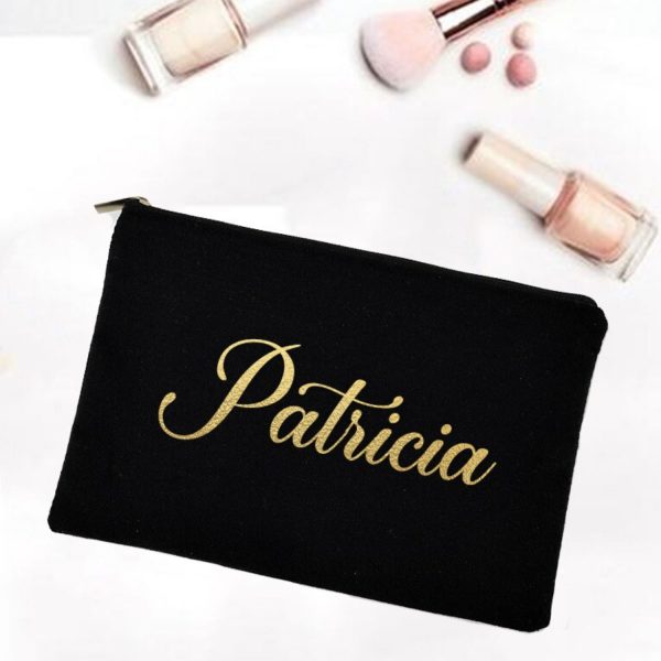 Cosmetic bag custom printed with my name