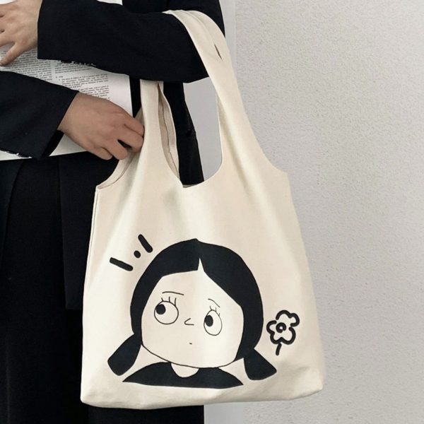 Custom printed canvas hobo bag