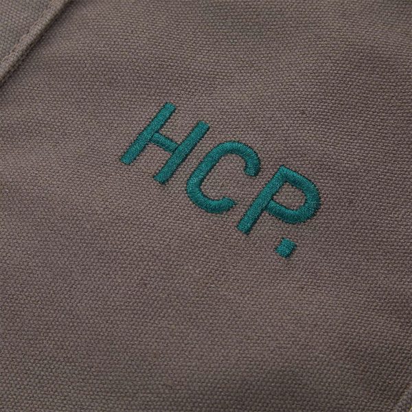 Example of logo embroidery on canvas