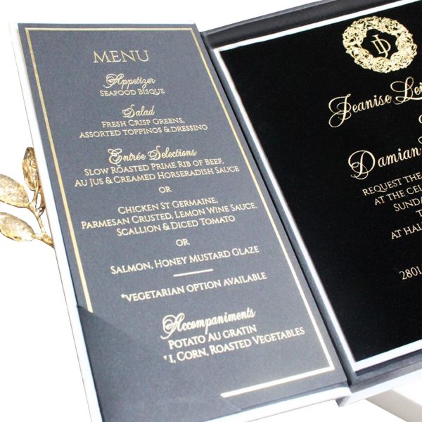Luxury boxed wedding invitation