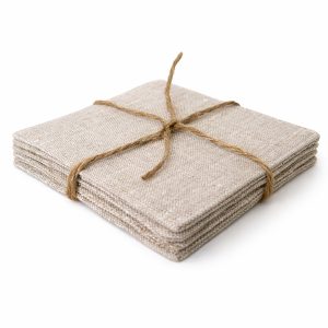 Natural Eco-Friendly 100% Linen Coaster