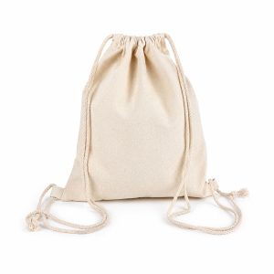 Custom canvas fabric drawstring backpack