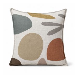 Custom printed linen cushion cover