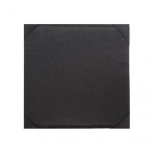 Black silk covered insert for invitation boxes and cards