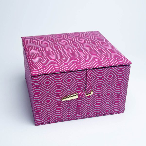 Damask printed cotton box