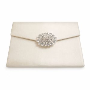 ivory three fold envelope folio invitation