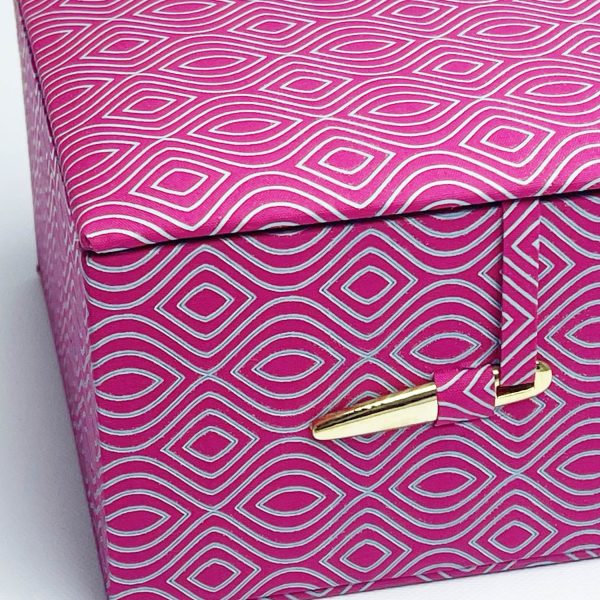 Printed fabric gift box for Chinese New Year