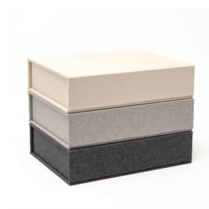 Linen Photo Boxes
